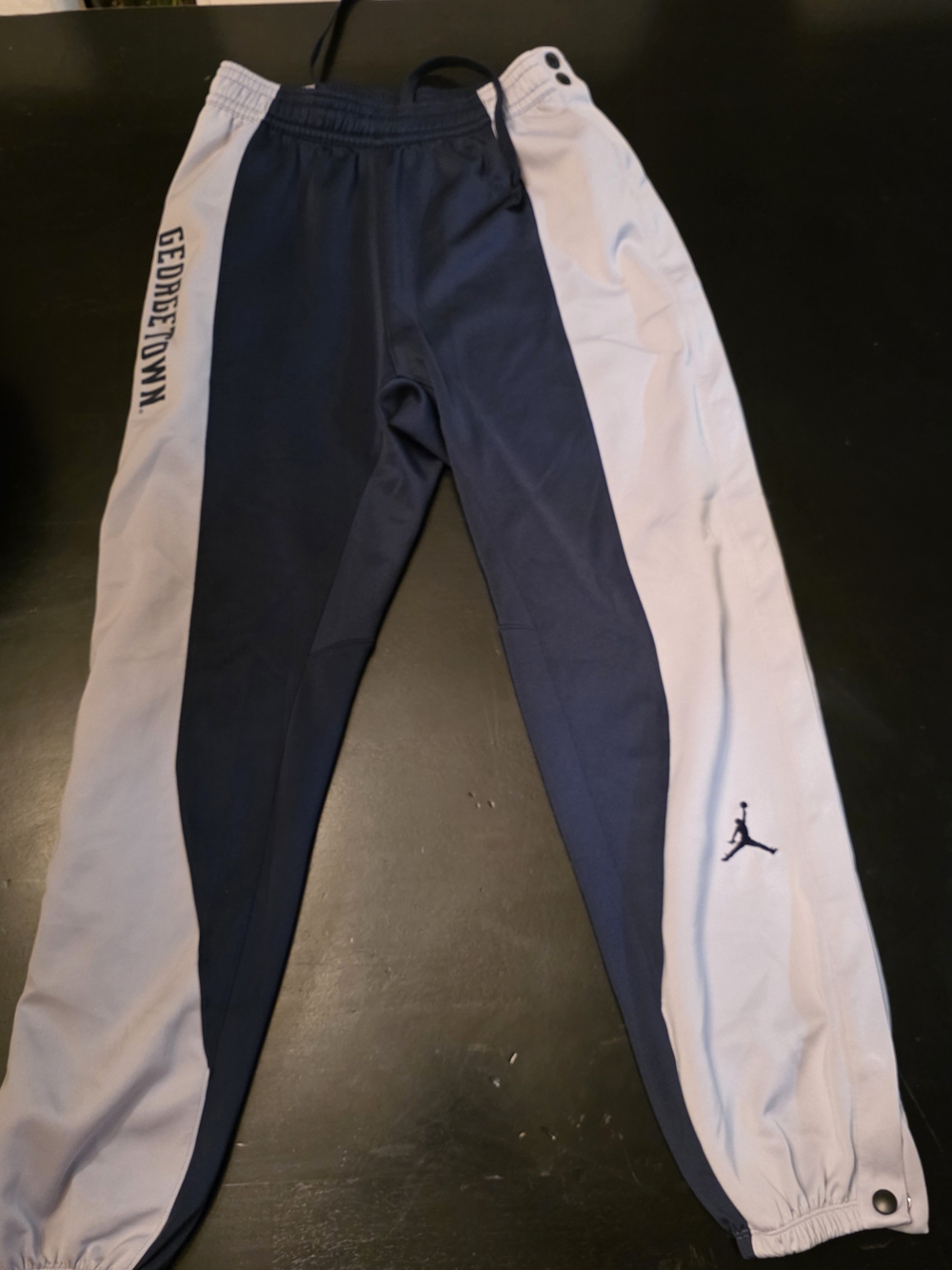 Georgetown Womens Basketball Jordan Navy & White Tear Away Pants